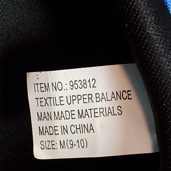 Aqua Shoes Size M (9-10) Black with Blue - Picture 5 of 6